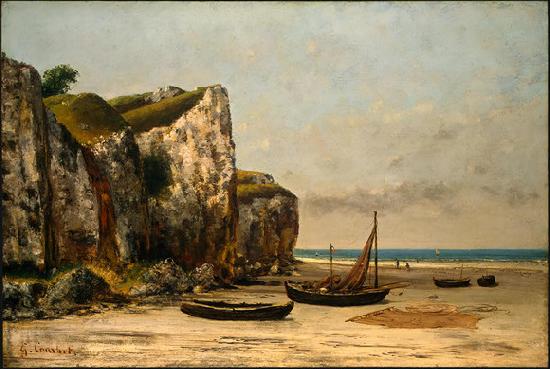 Gustave Courbet Beach in Normandy oil painting image